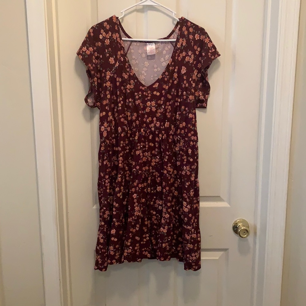 Plus size fall baby doll dress